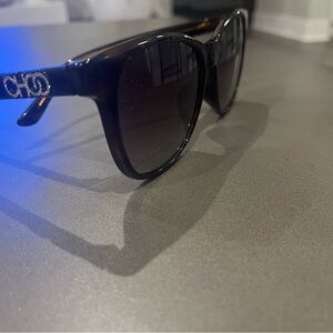 Jimmy Choo Tortoise Shell Sunglasses.
